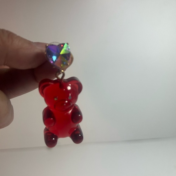Betsey Johnson Gummy Bear Christmas Earrings Holiday Jewelry New NWT - Picture 6 of 9